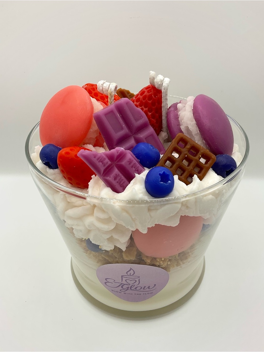 🕯️🍓Strawberry Açaí Dessert Style Candle 🍦🍨